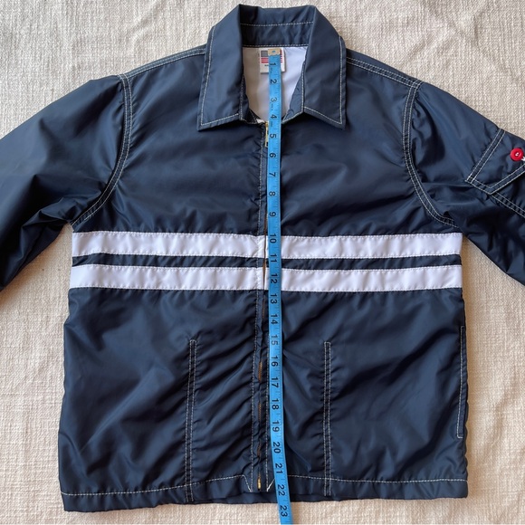 Birdwell Beach Britches Competition Jacket Navy and White Stripes Size M - Picture 11 of 13